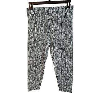 Cato Black and White leggings sz M Like New
